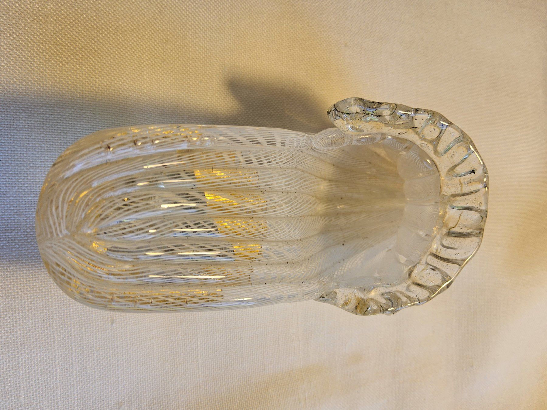Murano Bicchieri: Murano Glas Schuh Latticino Aventurin – Usato da Zürich venduto da SciTec 6