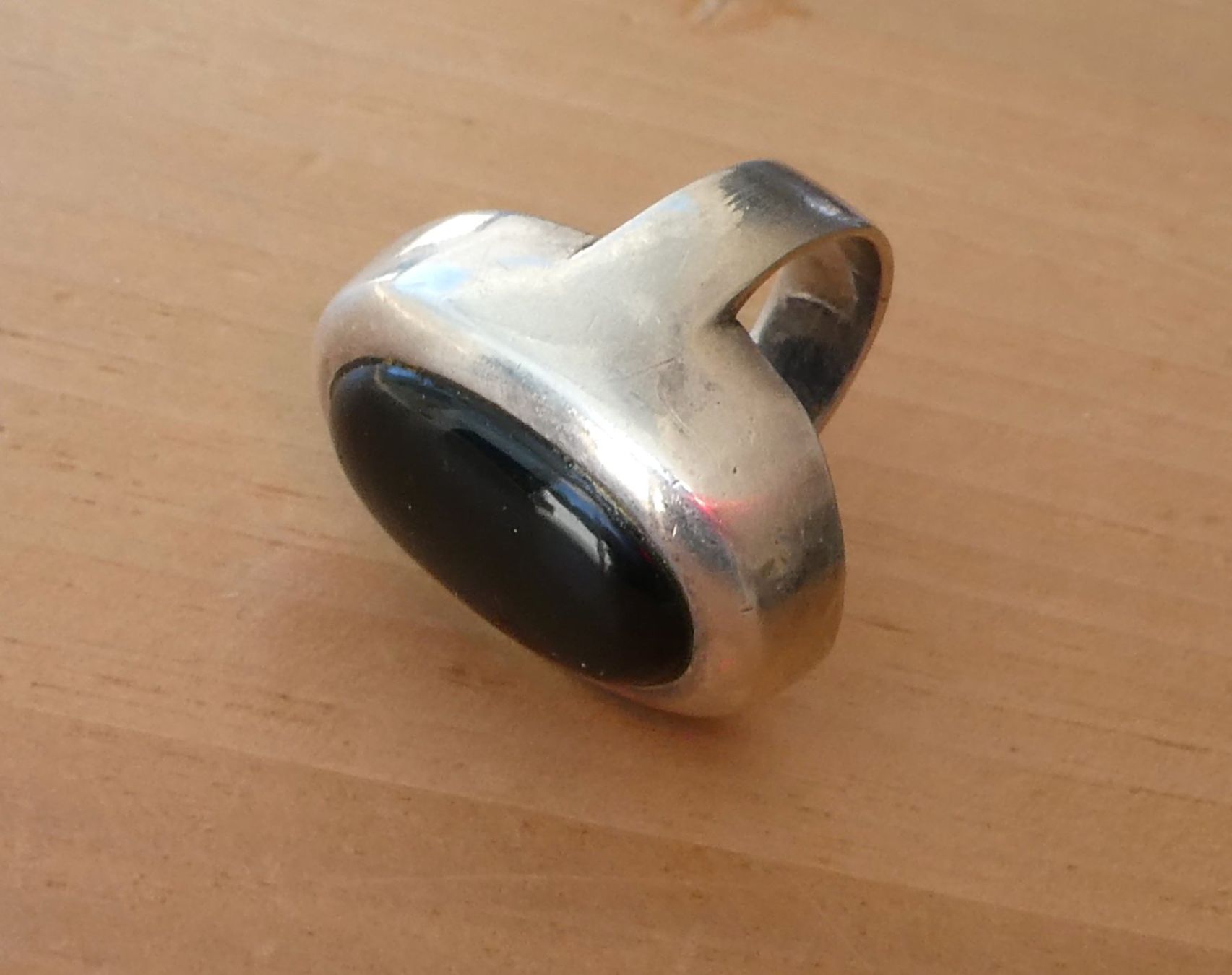Onyx Anelli: Ring Silber 925er mit Onyx – Usato da Beromünster venduto da legolas_mt-gd 2
