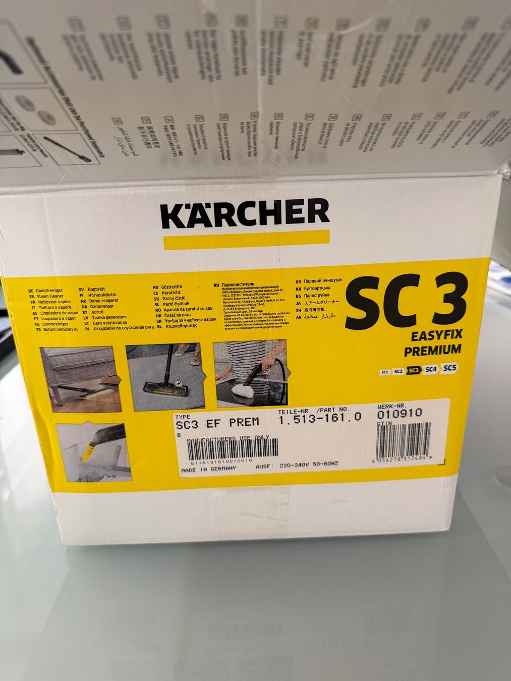Kärcher Pulitori a vapore: Dampfreiniger Kärcher SC3 Easy Fix Premium weiss – Usato da Uster venduto da Harissa24