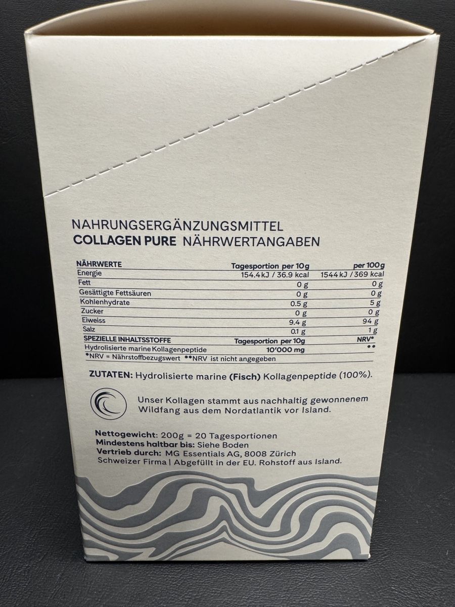 Lebensmittel & Spezialitäten: MG Essentials Collagen Pure, Neuware : ungeöffnet – Neu und originalverpackt aus Niederglatt ZH von CN_Eng 1