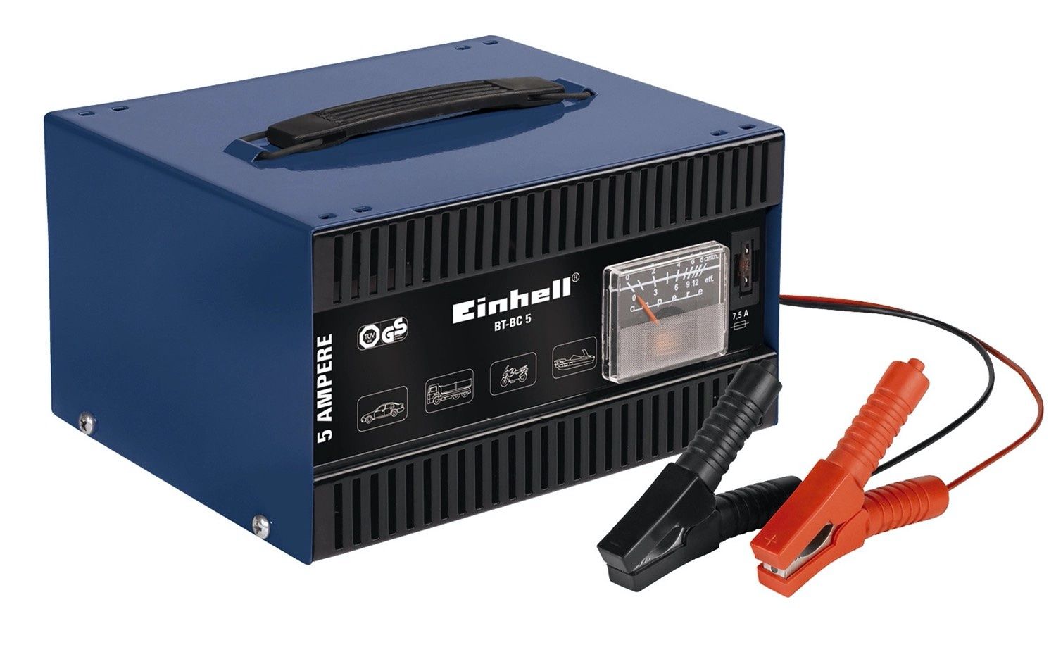 Einhell Batterie-Ladegeräte: Batterieladegerät BT-BC 5 Einhell 5 Ampère Blau Ladegerät – Gebraucht aus meilen von