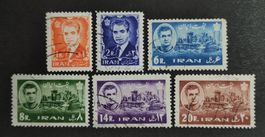 Iran 1962, Mohammad Reza Shah Pahlavi, LoT gestempelt