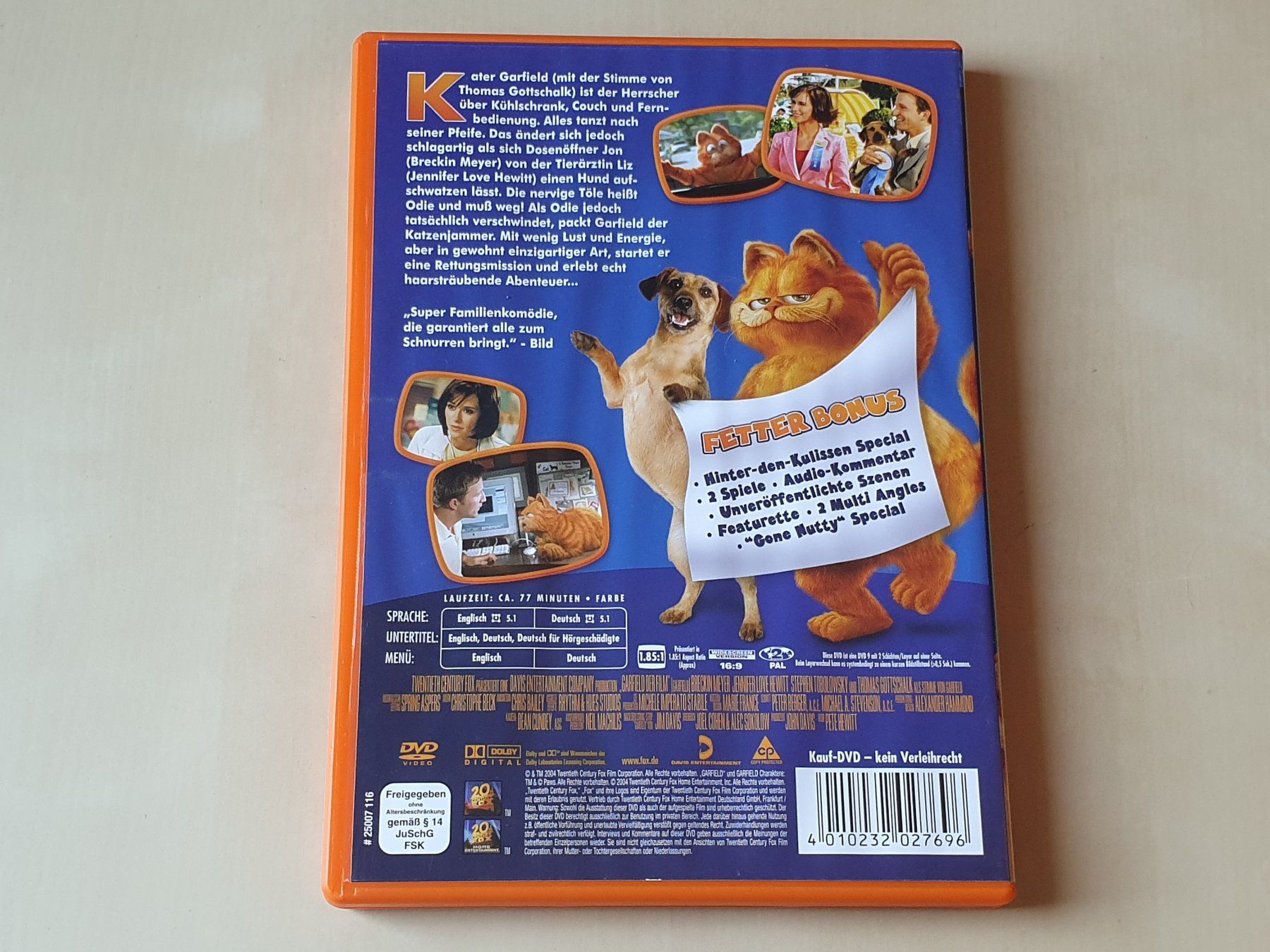 Tutti i DVDs: Garfield der Film – Usato da Stansstad venduto da collectorsshop 1