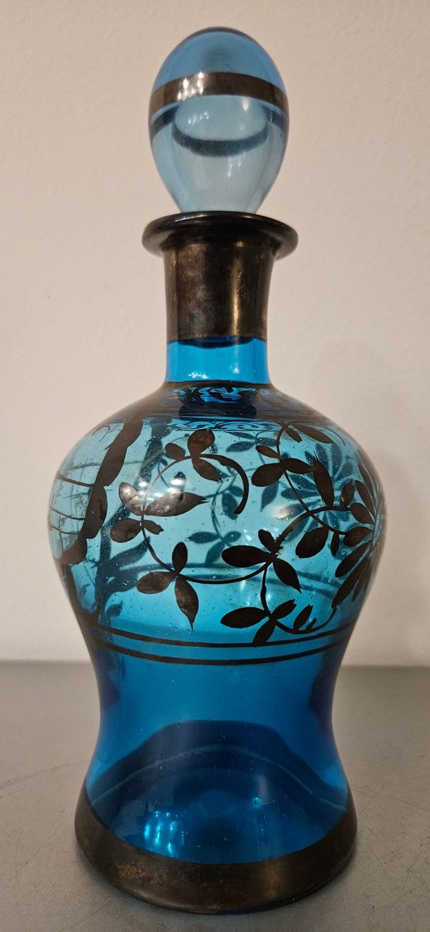 Murano Caraffe: Murano Karaffe Kobaltglas ORIGINAL um 1950 Hand Made TOP – Usato da Uttwil venduto da TG-Lupa 4