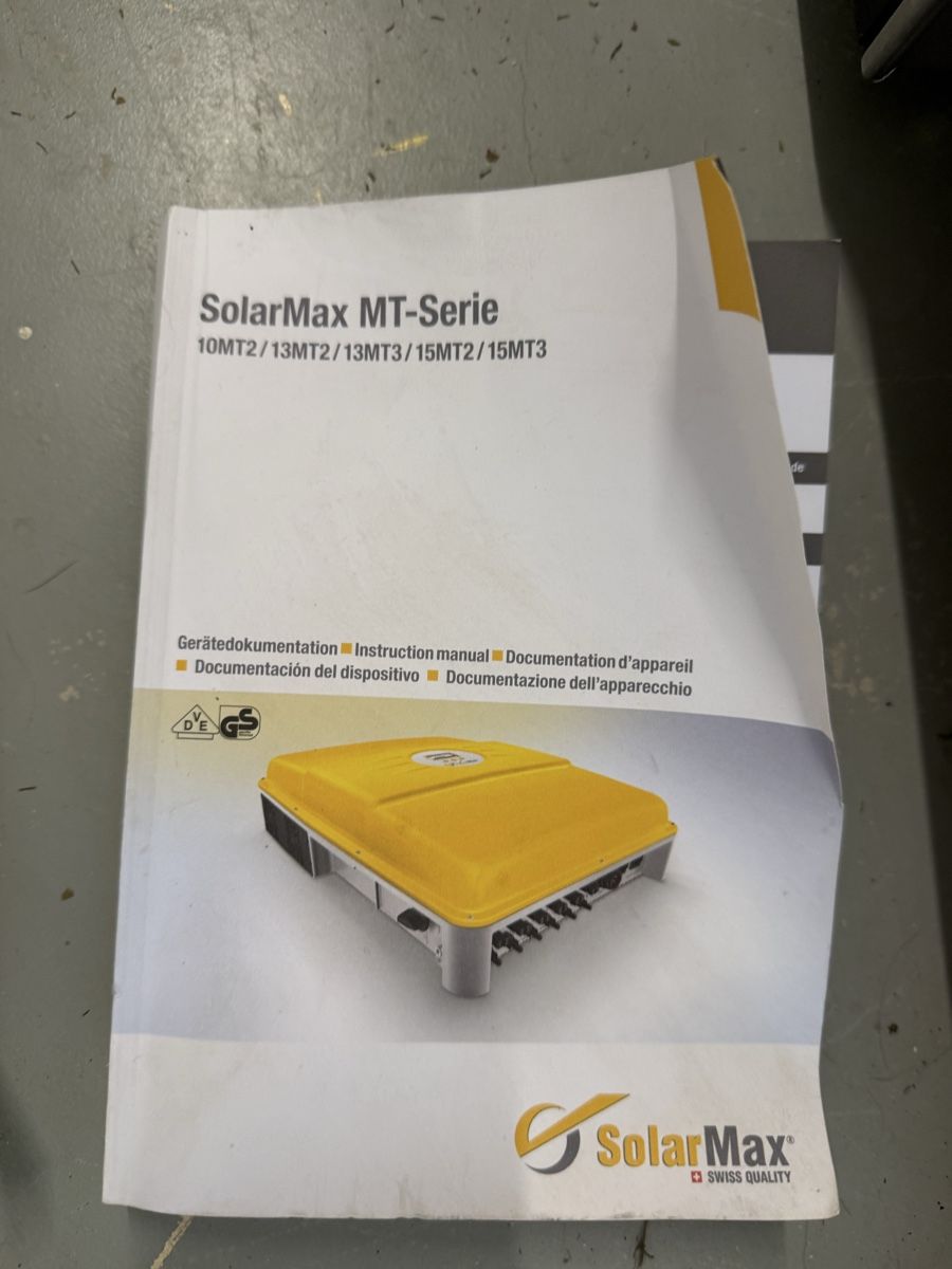 Inverter: Wechselrichter SolarMax 8MT2 – Usato da Subingen venduto da Tvital 1