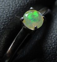 Äthiopischer Opal Silber 925 Fingerring