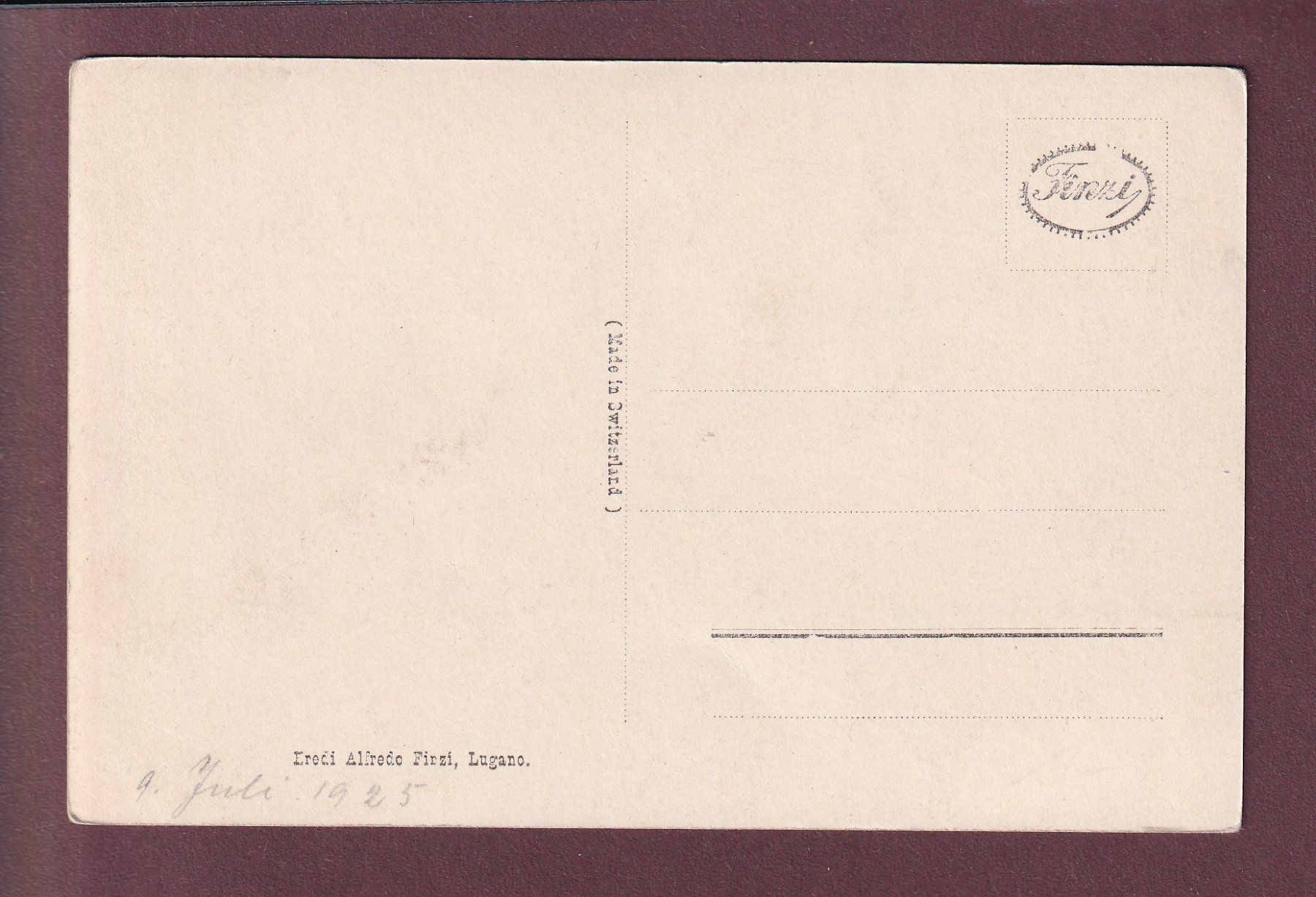 Ansichtskarten: PONTRESINA - 1925 – Gebraucht aus Pully von nicecards 1