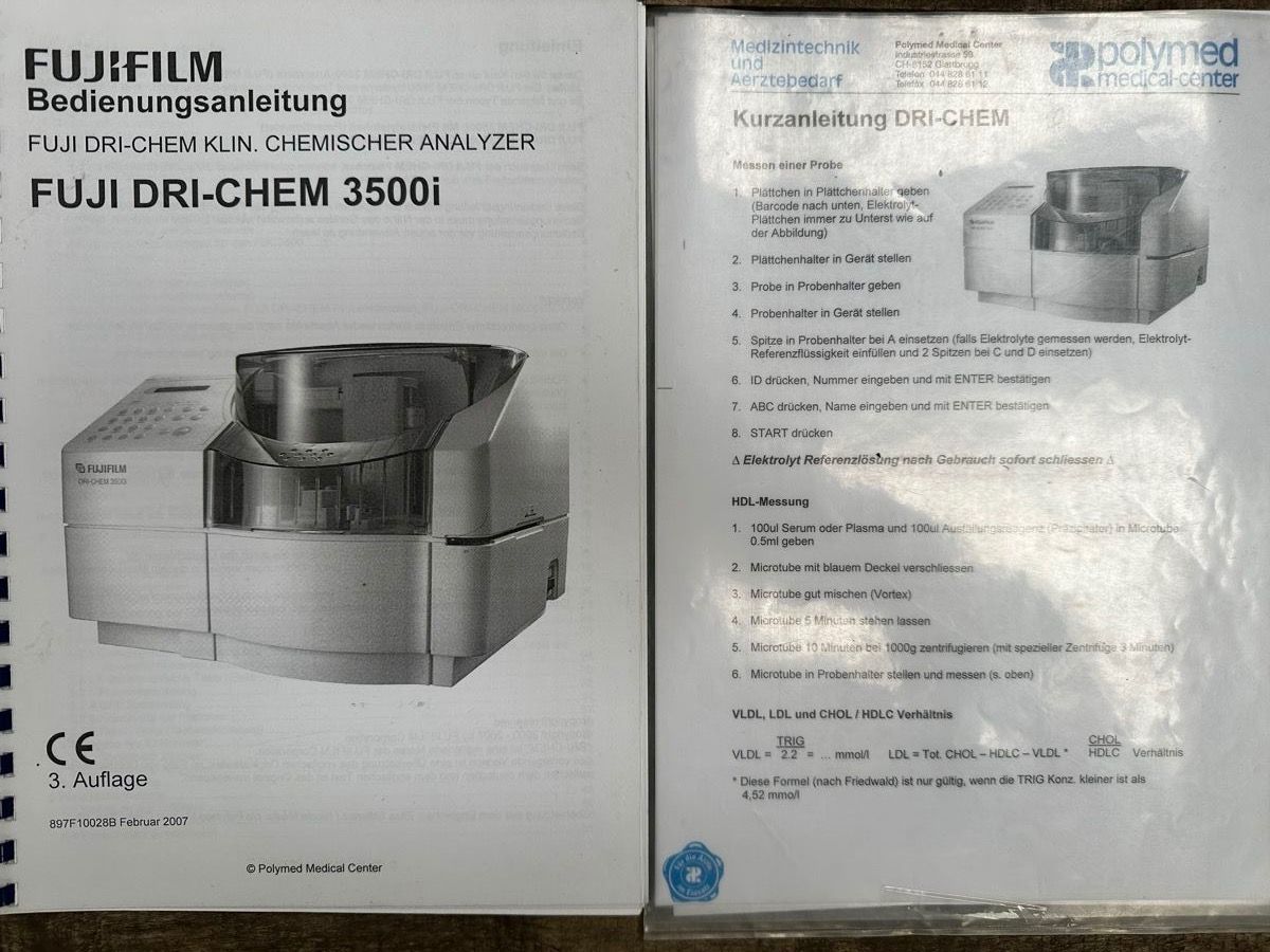 Fuji Tutte le macchine: Analyzer FUJIFILM DRI-CHEM 3500i Analyzer – Usato da Nebikon venduto da schnischna80 3