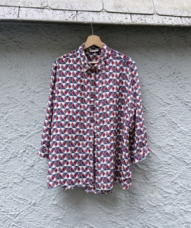 Damenbluse Joyce & Girls Seide bunt Muster guter Zustand