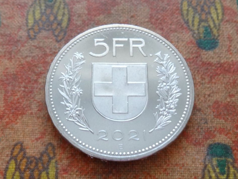 Tutti le monete: 5 Fr. 2021 – Usato da Romanel-sur-Lausanne venduto da Swift13