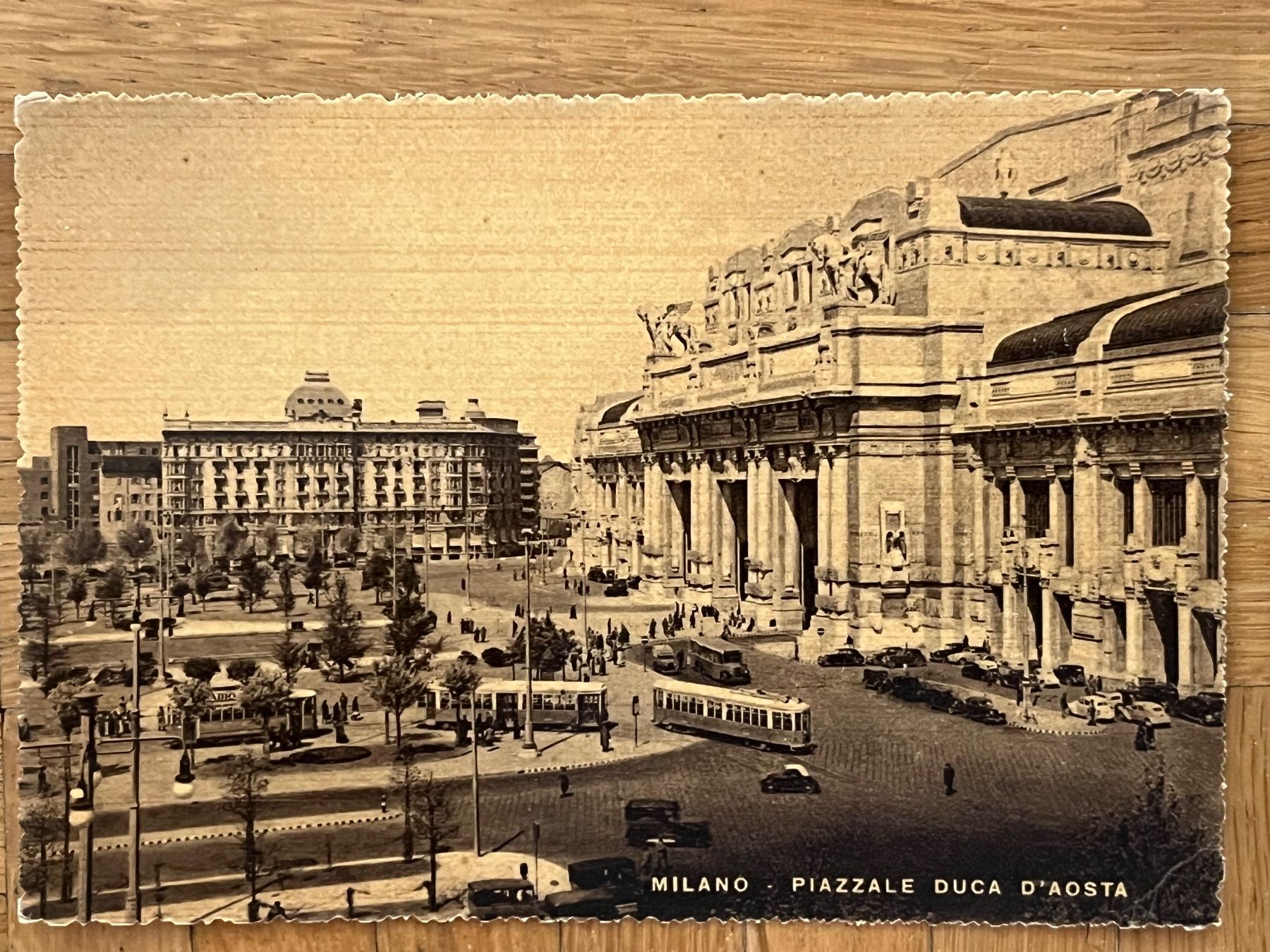 Cartoline postali: Milano, Piazzale Duca d'Aosta, uralt – Usato da Romanshorn venduto da luxcollect