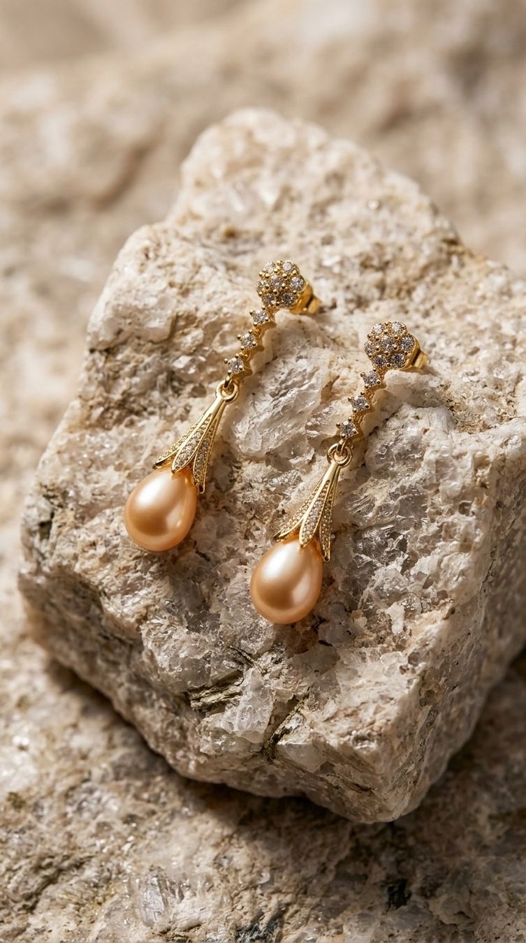 Orecchini pendenti & Orecchini a lobo: Boucles d'oreilles perles dorées – Nuovo e nell'imballaggio originale da St-Maurice venduto da Sandrinette123 2