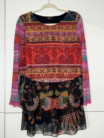 Desigual Tunika/Kleid bunt Grösse L 