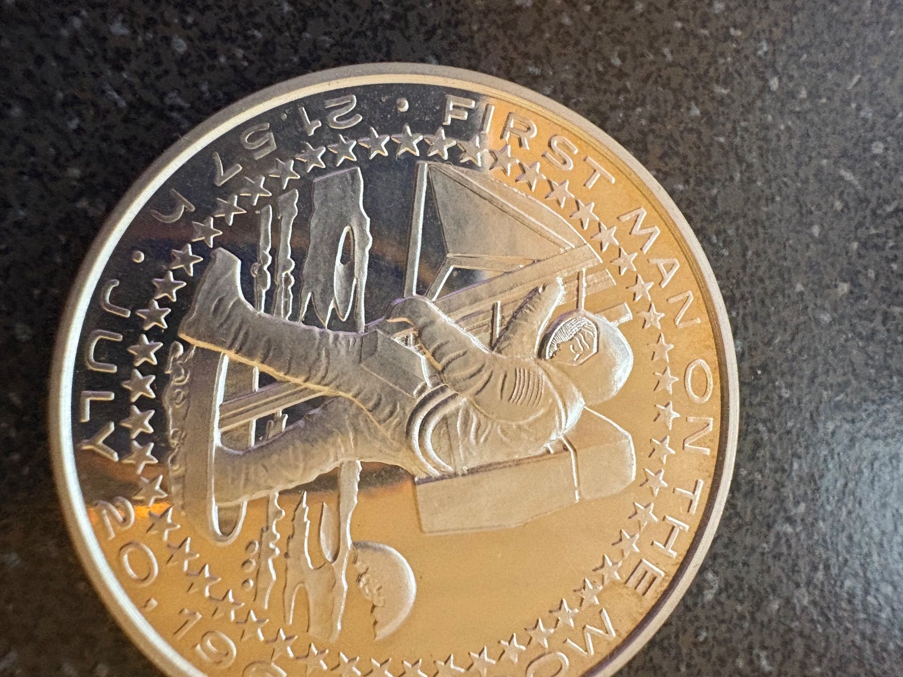 Medaglie: Silbermedaille Apollo 11 – Usato da Murten venduto da Tzaugg 2