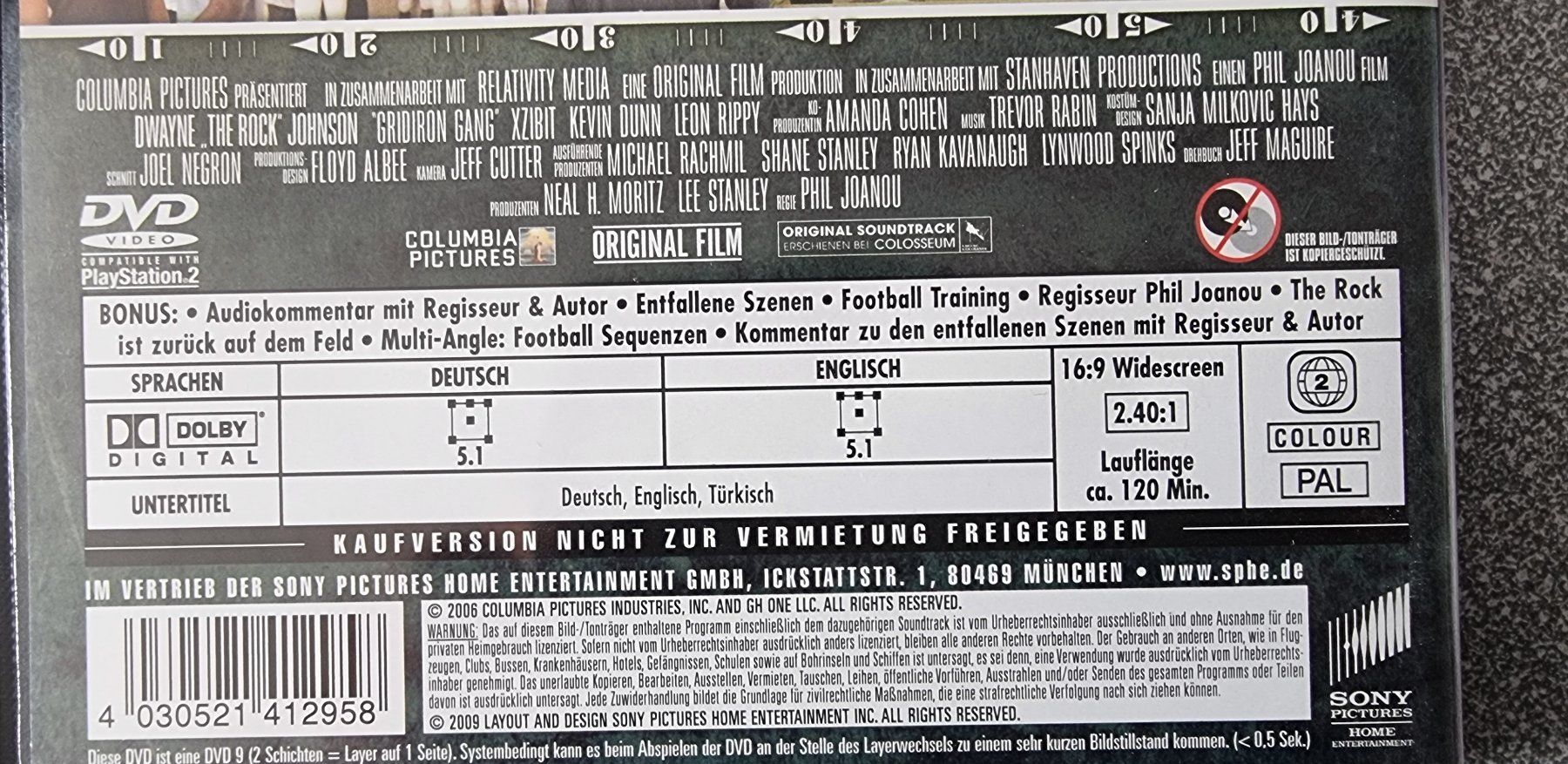 Tutti i DVDs: DVD Spiel auf Bewährung / Dwayne Johnson – Usato da Oetwil am See venduto da fineli2 1