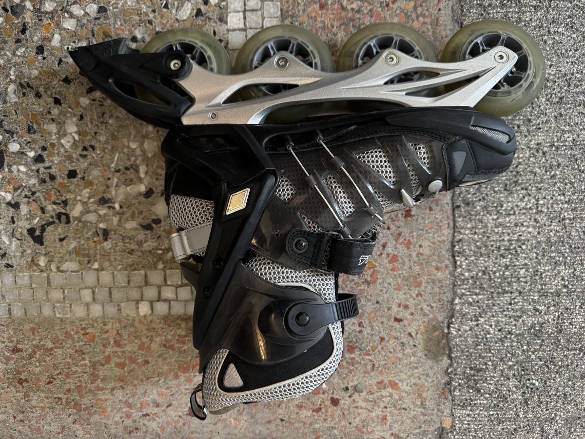 Pattini in linea & Pattini a rotelle: Inlineskates MAXDRIVE Crossfire 360 Rollerblade sg9 Größe 42 – Usato da Zürich venduto da Nobs1 4