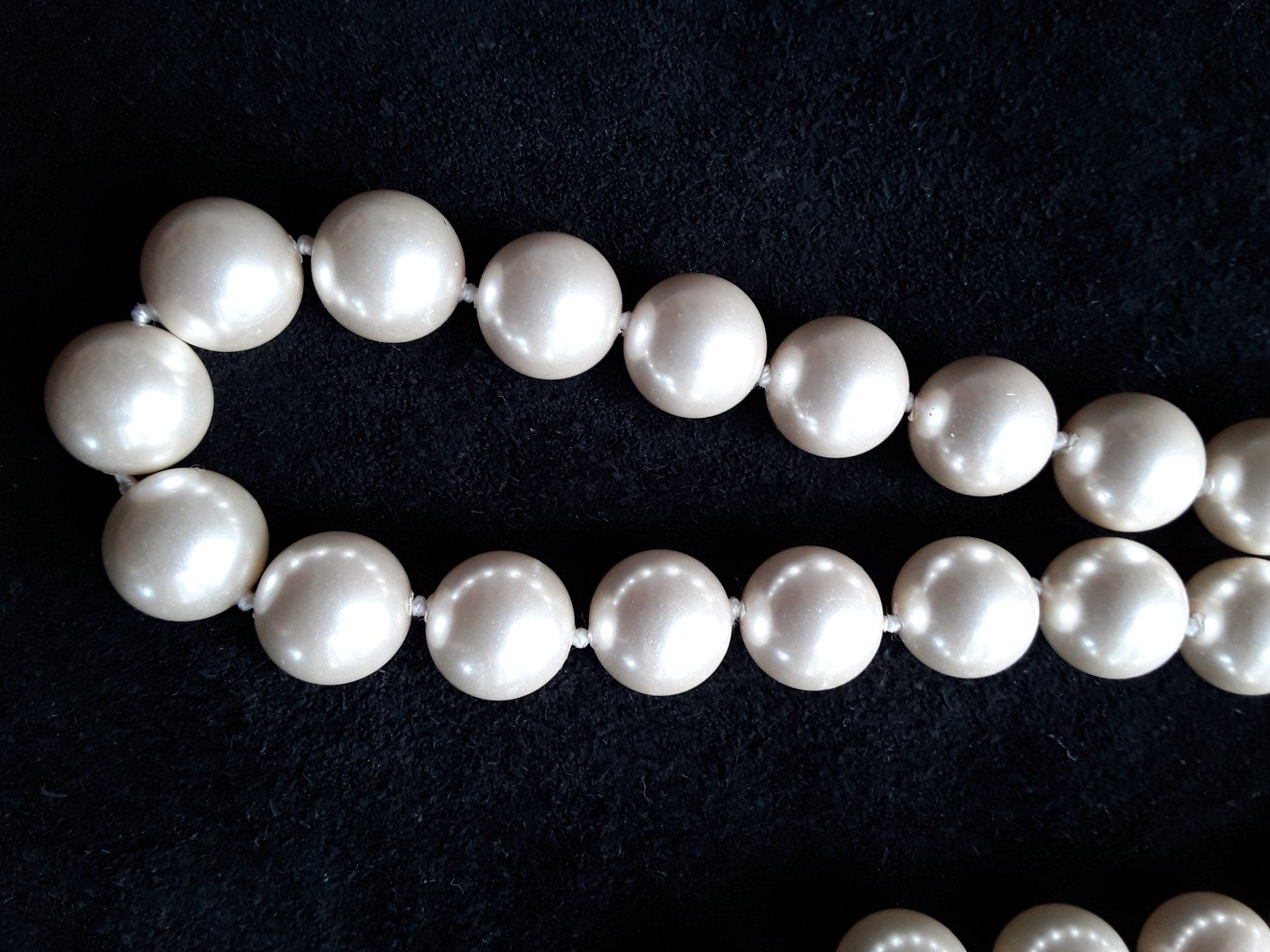 Catenine: Dicke Vintage TOP Perlenkette mit Magnetverschluss – Usato da Zürich venduto da helsan 6