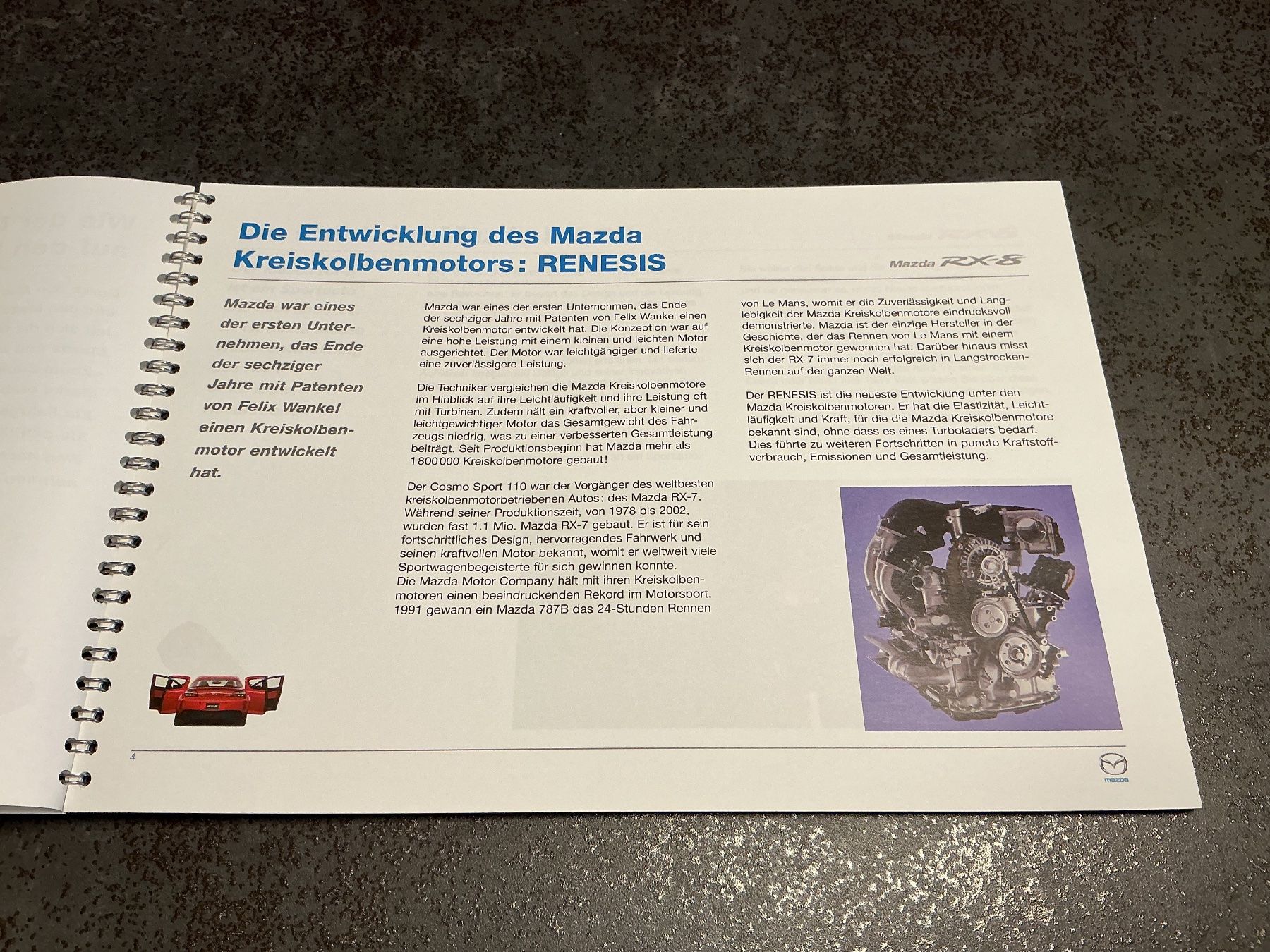 Libri: Mazda RX-8 Vorabinformation 2003 – Usato da Horw venduto da adler65 4