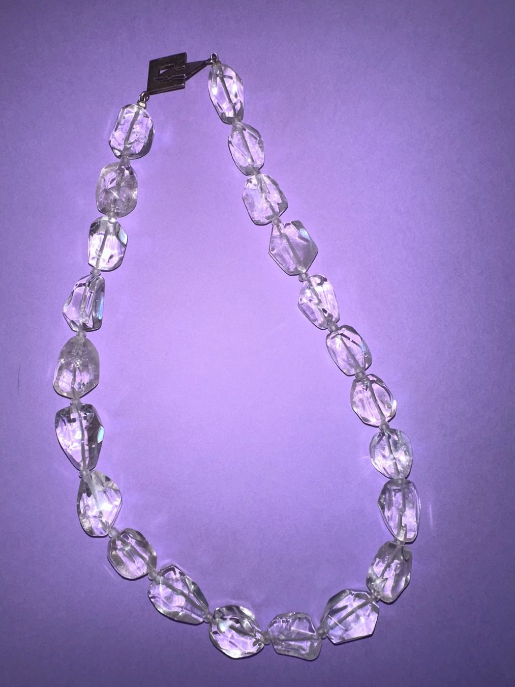 Collier en cristal de roche, Anna K for Coach House, 1990. (Gebraucht ...