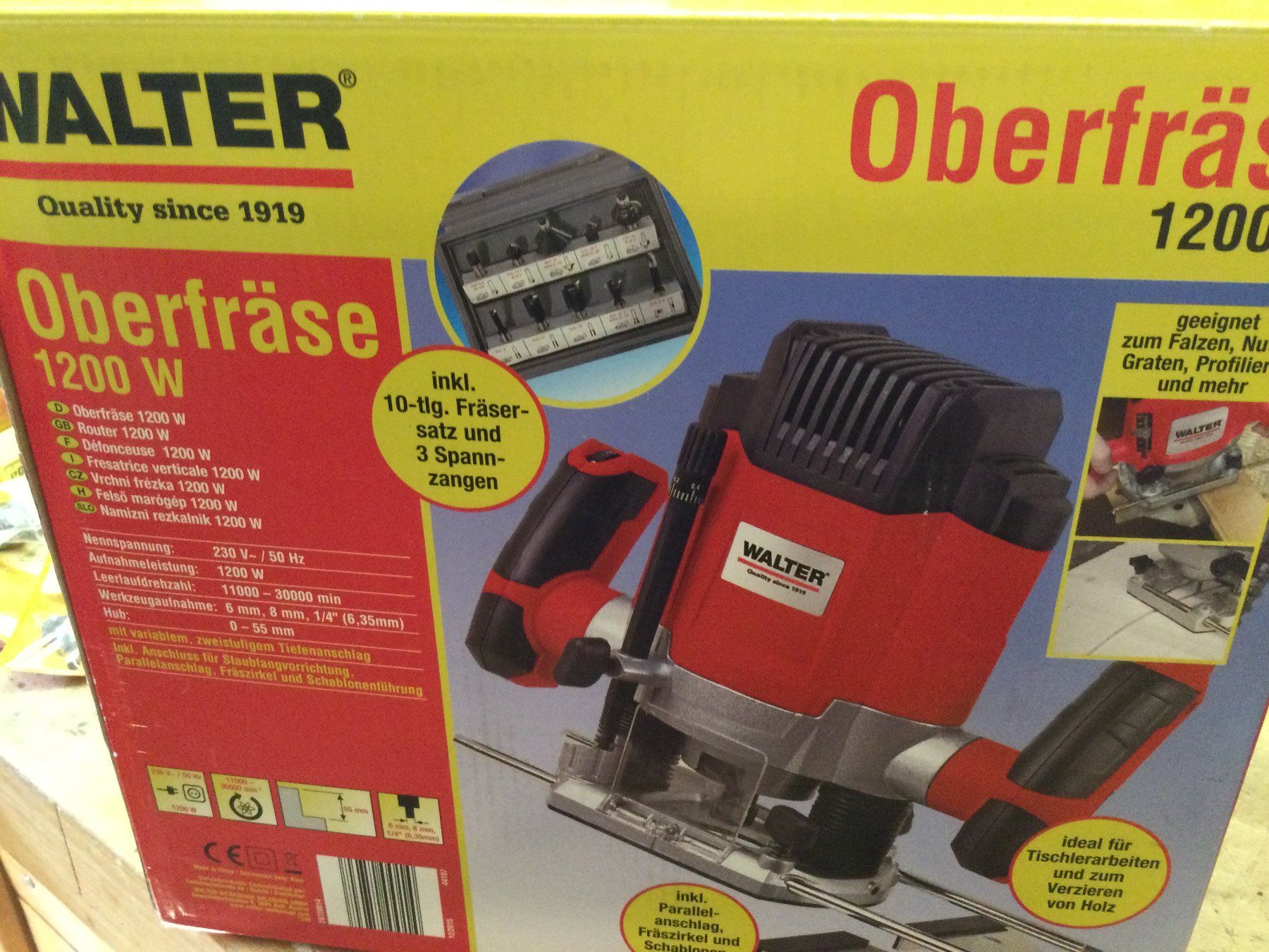 Alle Maschinen: Oberfräser 1200 W – Gebraucht aus Aarwangen von hescho54