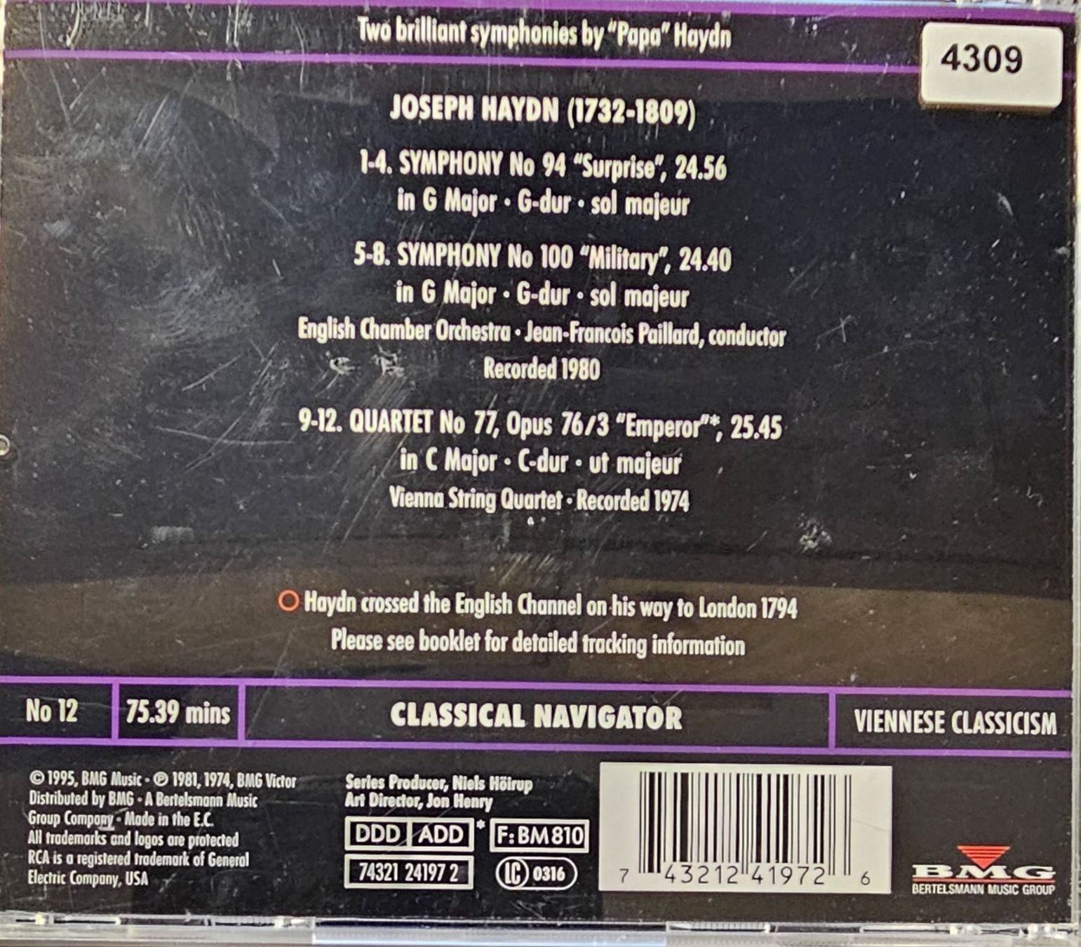 CDs: Haydn, Paillard - Symphony No 94 & No 100 – Gebraucht aus Wahlen b. Laufen von Cg10 2