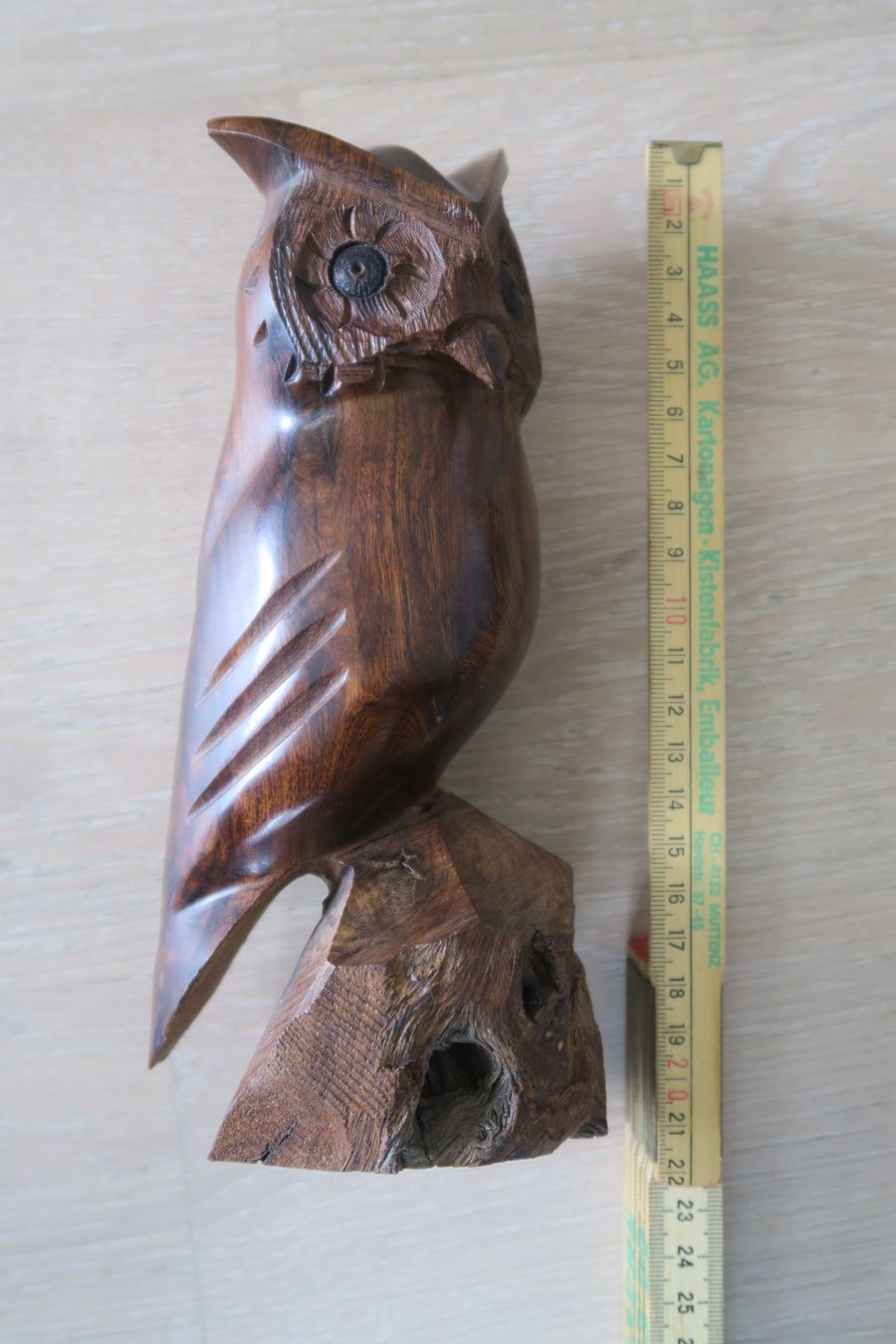 Sculture & Statue: Holz Eule, UTHA USA, 97, Handgeschnitzt – Usato da Thalwil venduto da holoarte