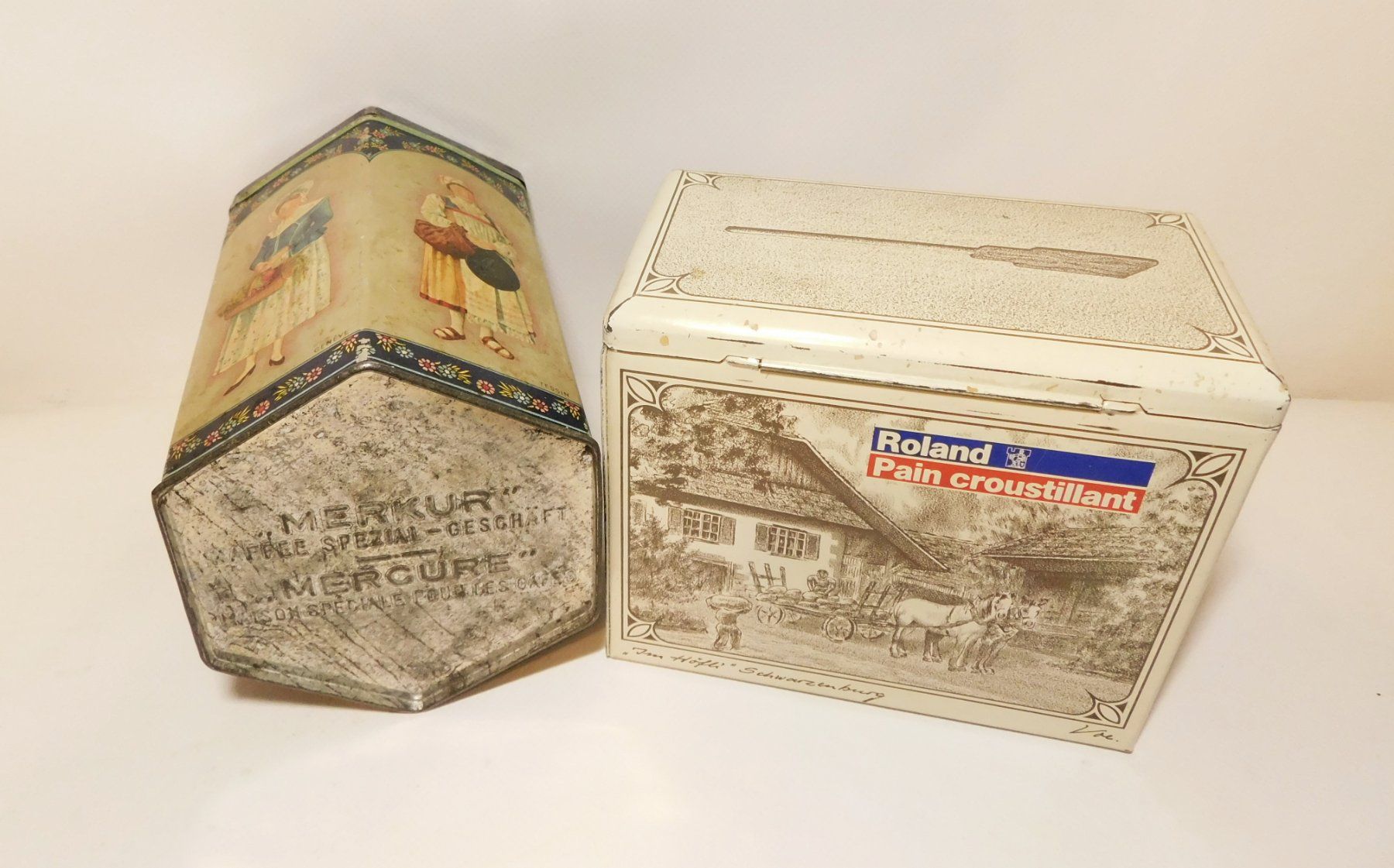Barattoli: Verschiedene Vintage Blech Dosen. – Usato da Emmenbrücke venduto da Ulisse-22 6