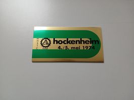 Plakette; SM Rundstrecke Hockenheim 04.-05.05.1974, ACSBasel