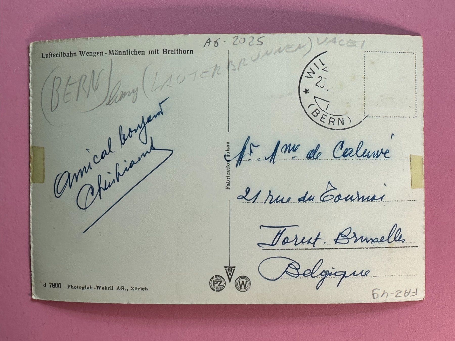 Cartes postales: Luftseilbahn Wengen - Männlichen – D'occasion à Steg VS par _vinci_ 1