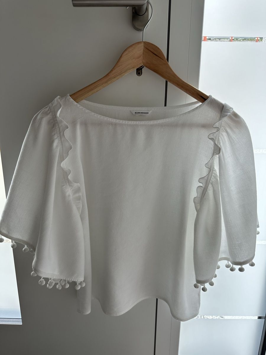 Blusen: Weiße Bluse Club Monaco – Gebraucht aus Oetwil am See von bor_71fi 2