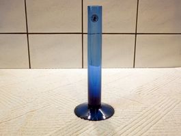 Vase, ultramarinblau, Zylinderform, handgemacht, 23cm hoch