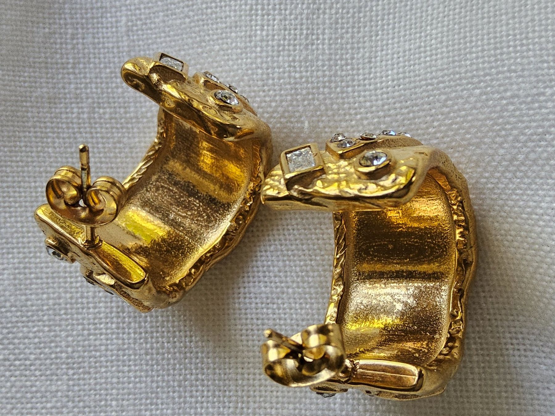 Ohrringe & -stecker: Top Goldig/Malachit/Strass Ohrstecker, ein Hingucker – Gebraucht aus Zürich von SciTec 3