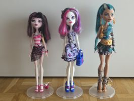 monster high 3 dolls complete