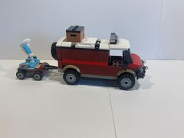 Lego Geländewagen mit Anhänger gebraucht guter Zustand