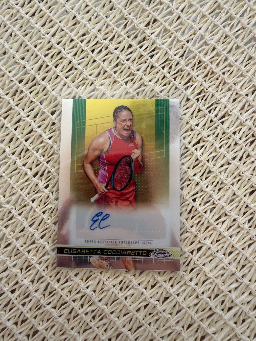 Topps Carte collezionabili: Elisabetta Cocciaretto Chrome Aurographe – Usato da Champagne venduto da kev_b2tb