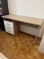 Schreibtisch Eiche mit drei Schubladen gebraucht