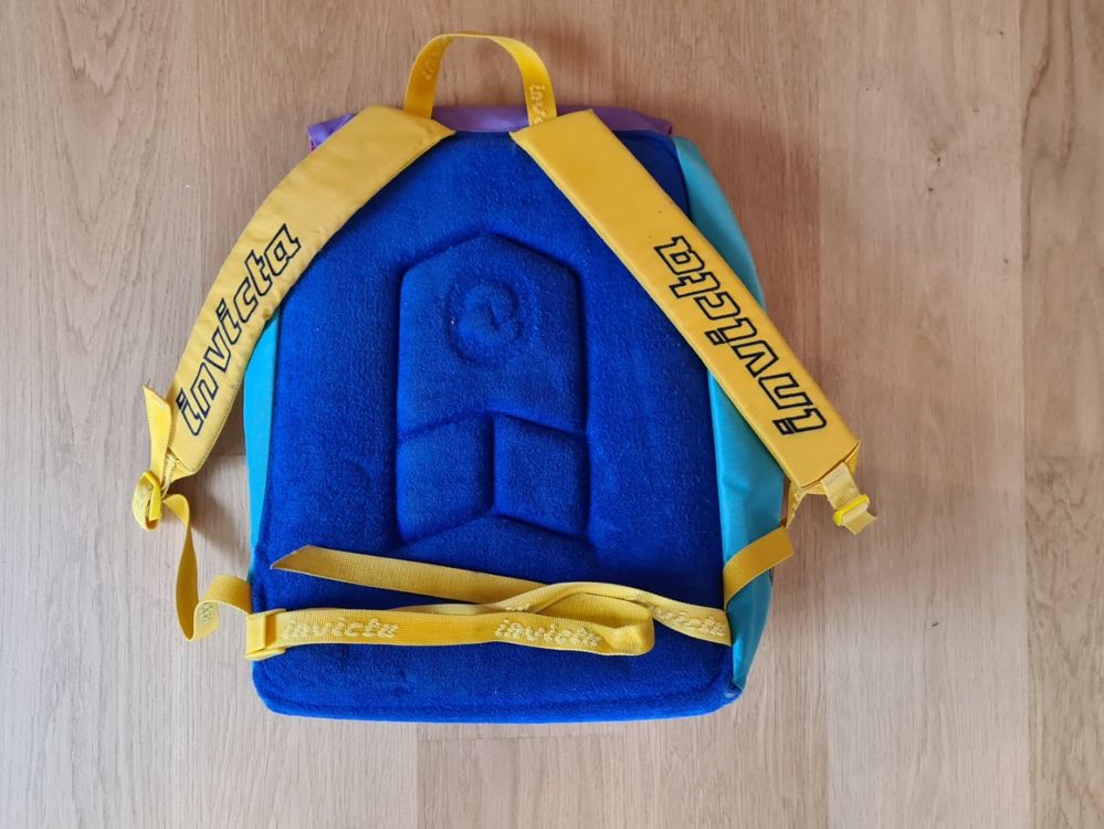 Original Vintage INVICTA Neon Farben Rucksack Anfang 90er (Gebraucht ...