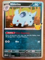 Pokemon Nidorina Holo 30 Jahre (Versand gratis)