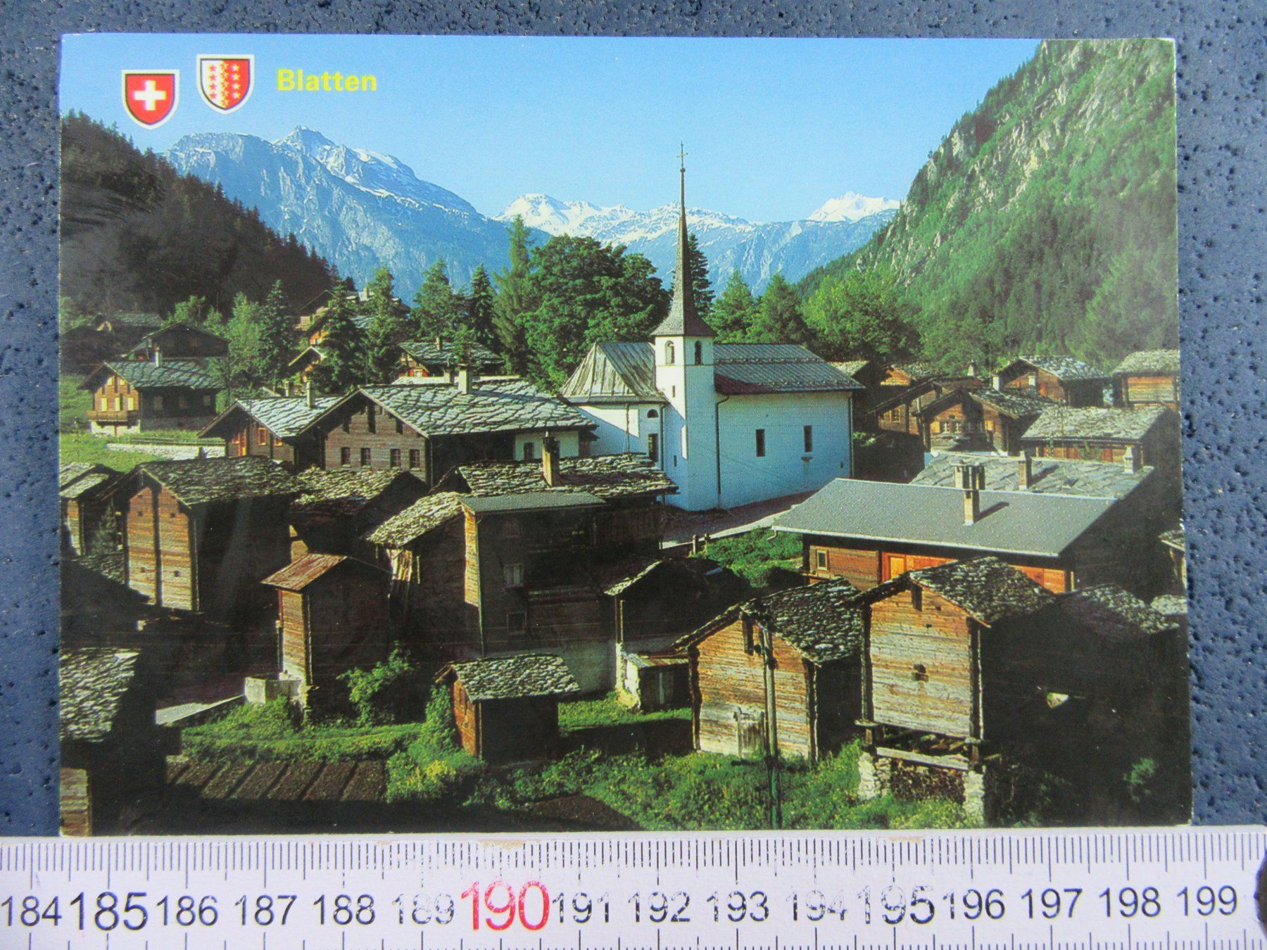 Cartoline postali: BLATTEN VS AK OB NATERS – Usato da Ettingen venduto da Hausi4711