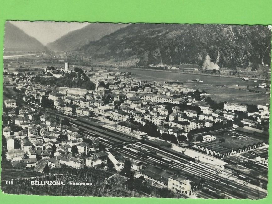 Cartoline postali: Bellinzona, Panorama – Usato da Zürich venduto da t24_de