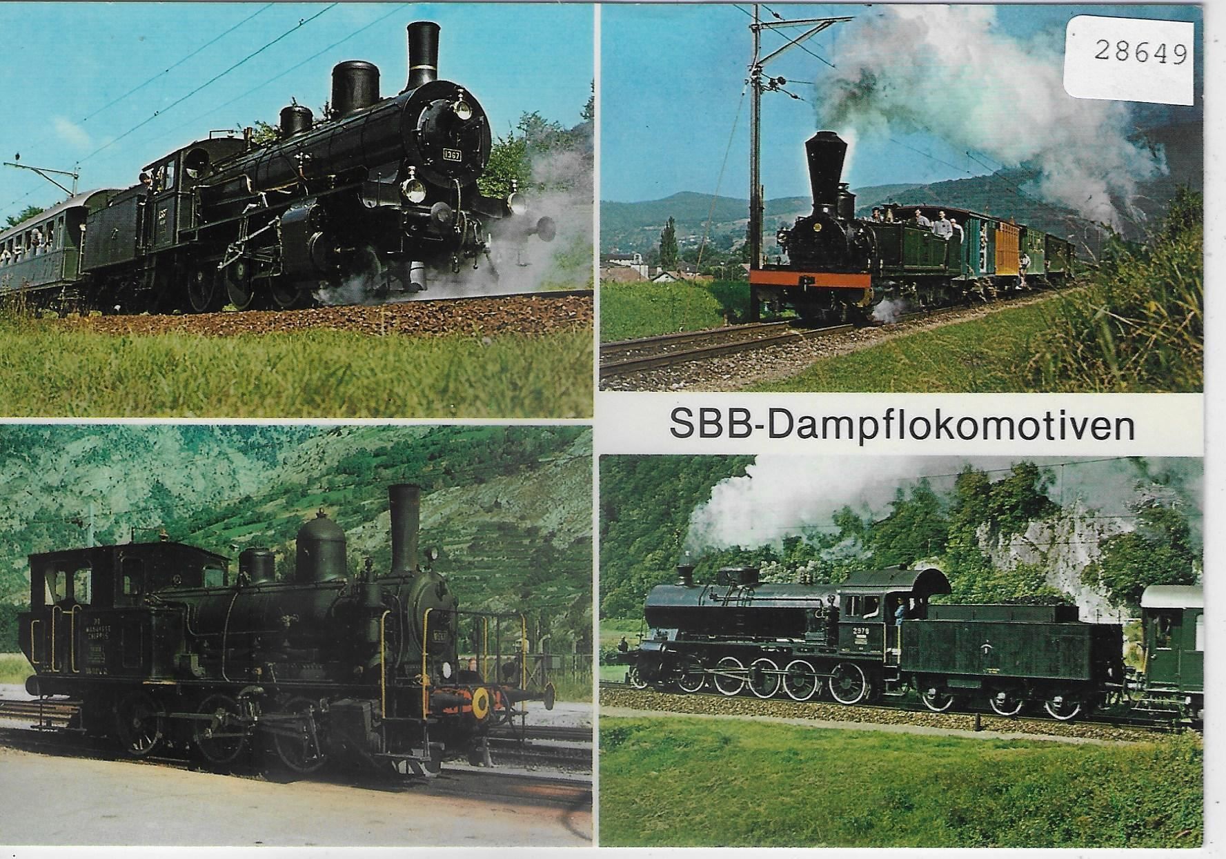 Cartes postales: SBB-Dampflokomotiven – D'occasion à Ettingen par Kartenplanet