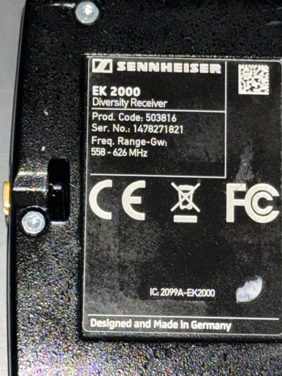 Sennheiser Microfoni: Sennheiser EK 2000 Diversity Receiver GW – Usato da Langenthal venduto da FAF-Video07 2