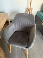 Lot de 2 fauteuils gris  Style scandinave