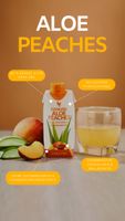 Forever Aloe Peaches Getränk 330 ml neu und ungeöffnet
