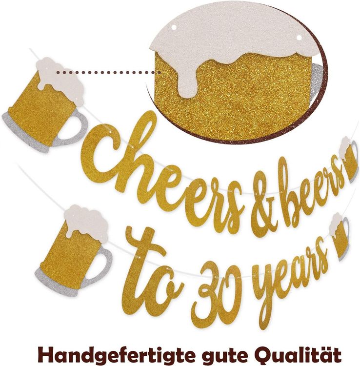 Talk Thirty To Me roze glitter banner - decoraties en benodigdheden voor 30e verjaardagsfeestjes