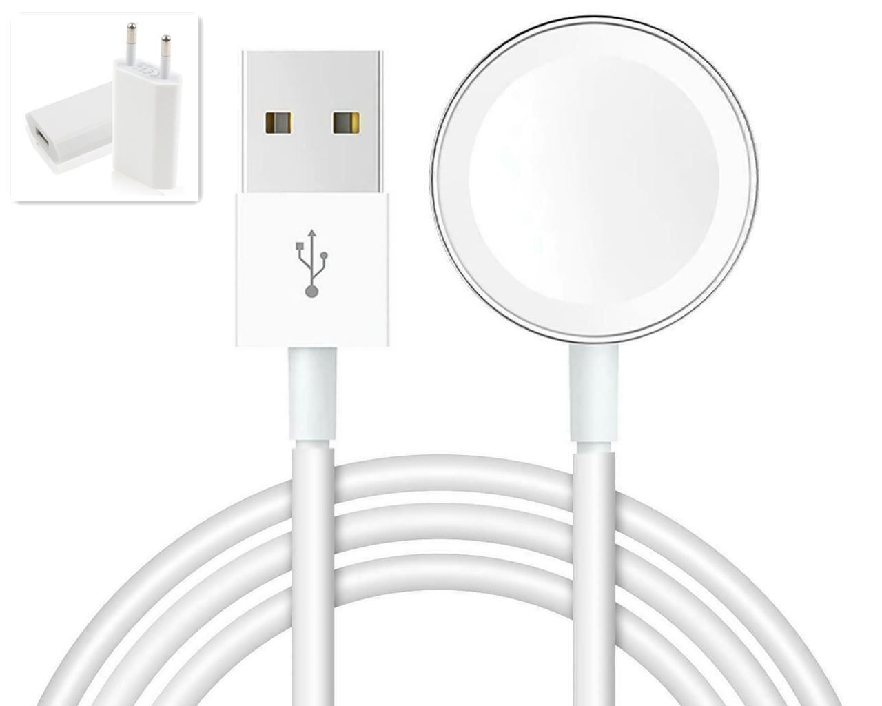 Caricabatterie: weiss Magnetisch apple watch +stecker – Nuovo (secondo la descrizione) da Kirchdorf AG venduto da Aarereussshop 1