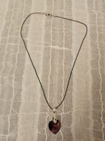 Handgemachte halskette aus swarovski herz 18x17.5mm