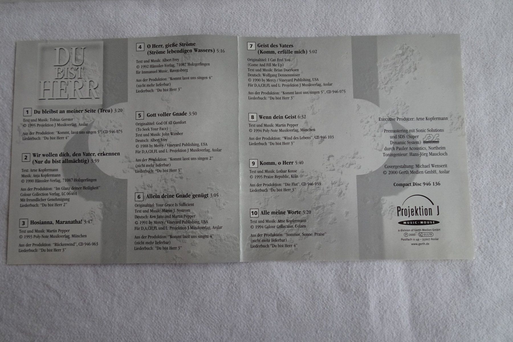CD: CD Du bist Herr, Spezialeditition Vol 1 – Usato da Strengelbach venduto da schmetterling20 2