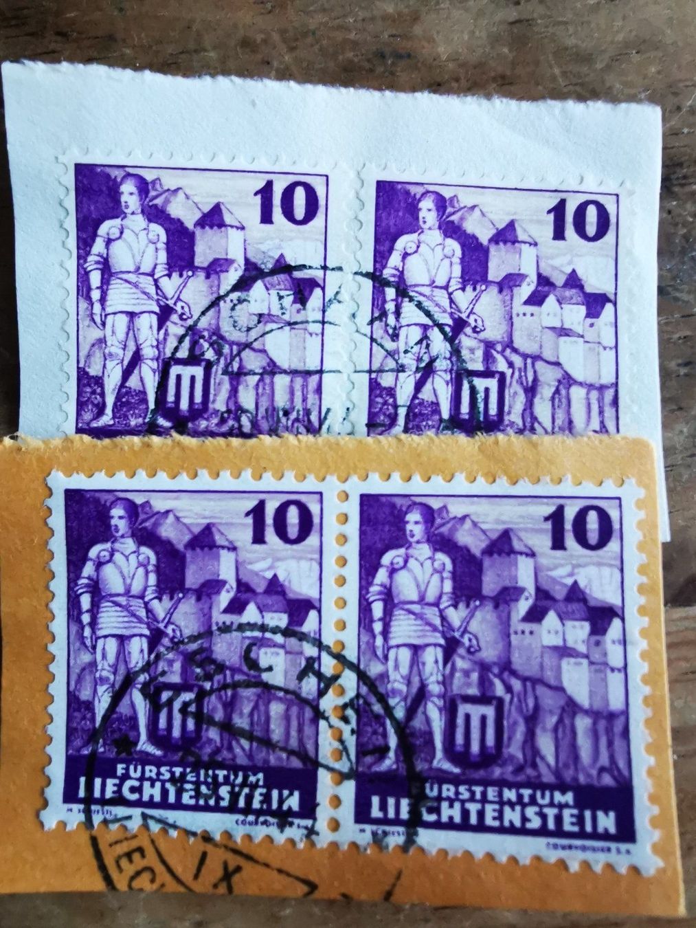 Tutti i francobolli: FL 128 Abart:hell und dunkel – Usato da Wangen venduto da Abartix