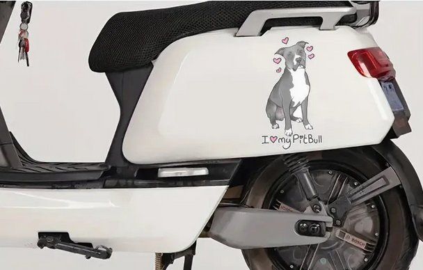 Sticker: AUTOAUFKLEBER "I LOVE MY PITBULL" NEU – Nuovo e nell'imballaggio originale da Bad Ragaz venduto da Schtupsi 2